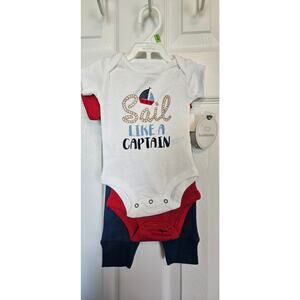 Koalababy 3 Pc Sailors Outfit 0-3M NWT